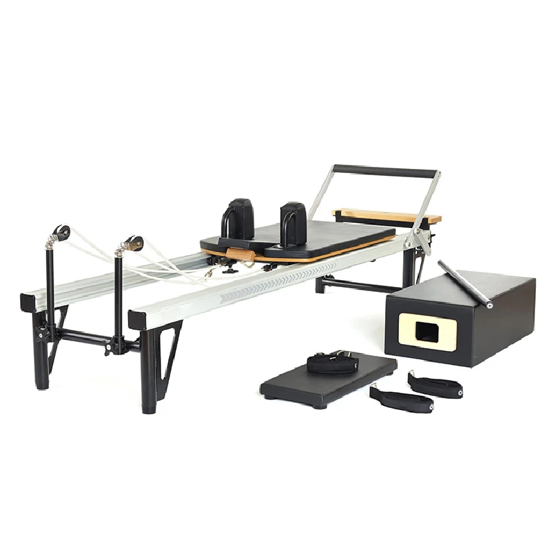 white reformer pilates machine